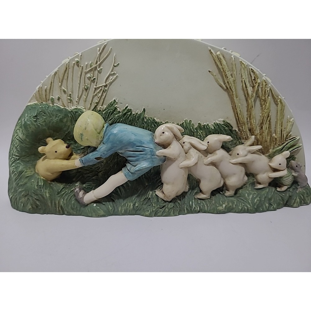 VintageDisney Winnie the Pooh & Christopher Robin Coin‎ Bank by Charpente 6.5" - Picture 2 of 6